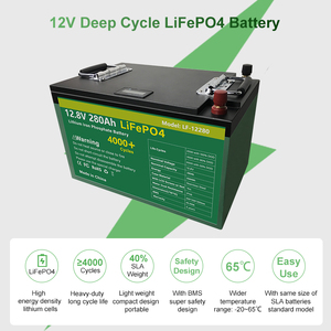 4000(80% DOD) Deep Cycle Long Life Lithium Ion Golf Cart <b>Battery</b> <b>12V</b> 280Ah <b>Battery</b> - Product Image 5