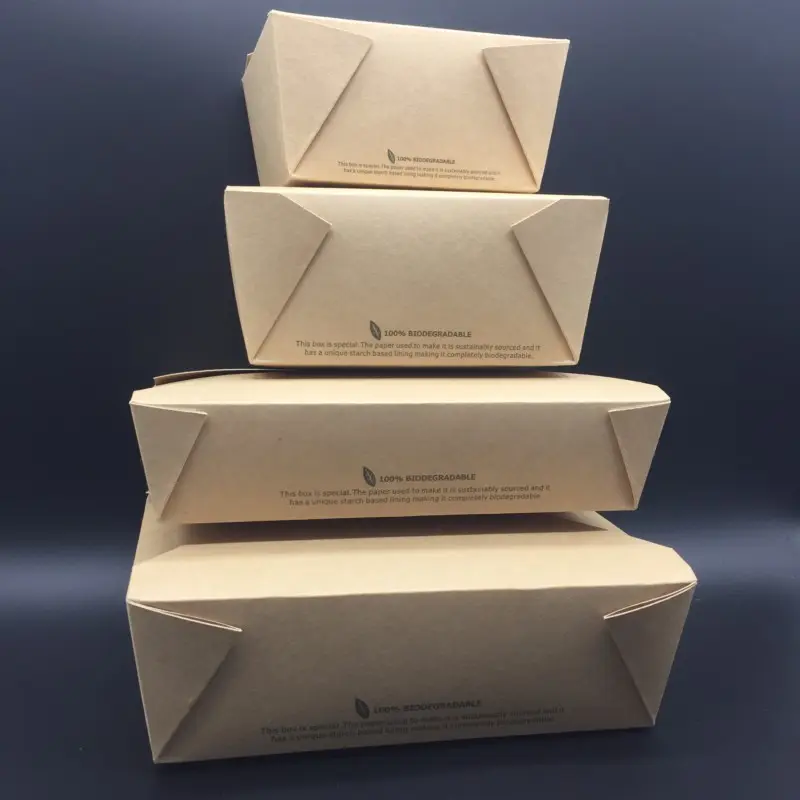 पर्यावरण हितैषी 46oz खाद्य ग्रेड कागज बॉक्स क्राफ्ट 300 जीएसएम पैकेजिंग
