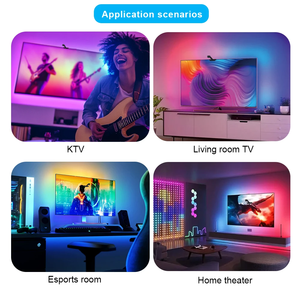 Tira de Luces LED RGBIC con Sincronización <span class=keywords><strong>Musical</strong></span> para TV, con Control por Aplicación y Alimentación USB, para Cine en Casa, Sala de Juegos, Ambiente, Luz Decorativa - Product Image 5