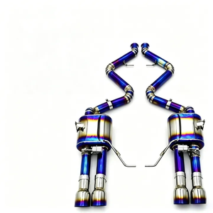 Kit d'échappement Vortex Titanium Valvetronic compatible avec BMW M3 E90 E92 E93 S65 V8 4.0L, silencieux racing à découpe en forme de pi, kit catback avec embouts quadruples. - Product Image 1