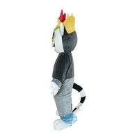 Costume de mascotte roi julien lémurien de Madagascar