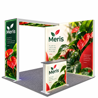 Stand de toile tendue SEG haute luminosité pour stand lumineux, support de toile de fond LED modulaire sans cadre pour salon professionnel de marques de tasses
