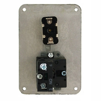 Panneau de commande d'allumage de course en fibre de carbone, interrupteur simple 12V avec LED rouge pour démarrage moteur de voiture de course