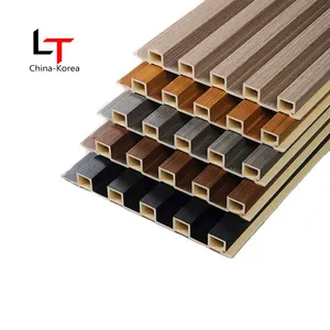 Pannello Murale WPC di Lunga Durata, Composito <span class=keywords><strong>Legno</strong></span>-Plastica, Tubo Quadrato <span class=keywords><strong>per</strong></span> Decorazioni Interne, Listello Cavo in <span class=keywords><strong>Legno</strong></span> - Product Image 1