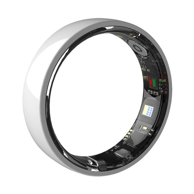 NFC Rings Smart with Fitness Health Tracker HR Blood Oxygen Charging Case Ceramic Smart Ring for Men