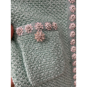 High-end <strong>Mint</strong> Green Short <strong>Dress</strong> Fashion Ruffled Fashion Knit <strong>Dress</strong> Sandro <strong>Dress</strong> Women - Product Image 6