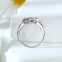 Bijoux en argent classique S925 pour femmes mode goutte d'eau Zircon avec placage au rhodium pour cadeau Joyas De Plata 925