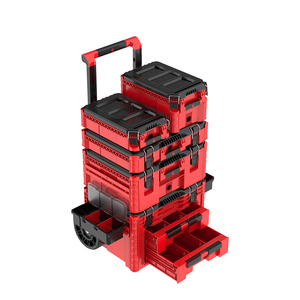 Hộp dụng cụ nhựa xếp chồng được kiểu kéo đẩy YW-035 thiết kế mới, khuyến mãi nóng 2025, có bánh xe - Product Image 3