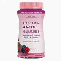 Gummies Cheveux Peau Ongles OEM – Complément pour Cheveux Brillants, Peau Éclatante, Ongles Forts – Soutien Beauté Femme – Biotine Collagène Vitamines C et E