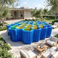 Château gonflable labyrinthe, aire de jeux extérieure pour adolescents, grand équipement de divertissement, jouet multifonctionnel, sûr, durable, en PVC