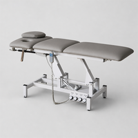 Cama de Masaje Eléctrica de 3 Motores con Marco Cuadrado de Acero, Reposacabezas con Resorte de Gas, Mesa de Tratamiento para Quiropráctica, Fisioterapia, Salón de Belleza y Spa