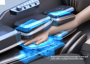 Dual-Core 6D Flexibler Zero-Gravity Ganzkörper-Shiatsu-Massagesessel mit Bluetooth – Luxuriöser Komfort für Büro und Zuhause 2025 - Product Image 4