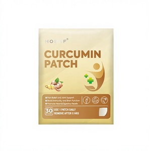 HODAF, fabricant leader d'OEM, patch transdermique à la curcumine, 30 pièces, patchs de curcuma à absorption élevée pour la santé cardiaque, logo personnalisé - Product Image 1