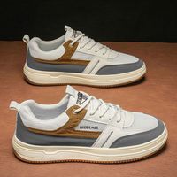 Chaussures décontractées pour hommes, style discret et tendance, respirantes, en PU, semelle épaisse, classiques, pour un usage quotidien, confortables, légères, chaussures décontractées