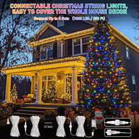 Guirlande lumineuse LED bicolore à brancher avec télécommande, blanc chaud, changement de couleur Mticolor pour la décoration de Noël, de mariage, de patio, de chambre à coucher