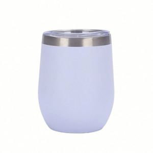 Tasse à café isotherme sous vide en acier inoxydable double paroi de 12 oz, forme d'œuf, avec couvercle, pour l'extérieur - Product Image 6