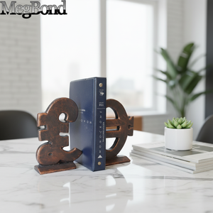 Serre-livres de table en <span class=keywords><strong>euro</strong></span> en fonte lourde artisanat en métal grande sculpture décorative d'intérieur serre-livres pour la maison - Product Image 1