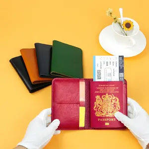 Carteras Para Pasaporte in pelle vegetale Teal verde porta passaporto portafoglio certificato copertina documenti economici Organizer borse