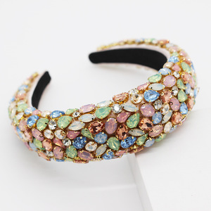 <span class=keywords><strong>Şarkı</strong></span> olabilir Sparkly tam temizle kristal bantlar yastıklı Diamante Rhinestone <span class=keywords><strong>gelin</strong></span> Hairbands lüks düğün saç aksesuarları - Product Image 6
