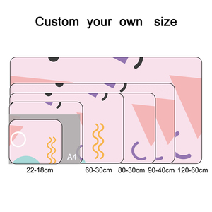 Custom Cute Pink Printed Rubber <b>Mouse</b> Pad XL Size Sublimation Printing Gamer Keyboard <b>Mat</b> for PC Laptop Gaming OEM - Product Image 2