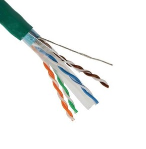 <span class=keywords><strong>สาย</strong></span> <span class=keywords><strong>Cat6</strong></span> STP <span class=keywords><strong>ภายใน</strong></span>มีฉนวนป้องกัน305เมตร1000FT 23AWG กล่องสีเขียว FTP PVC แข็งทองแดง FTP 4คู่เครือข่ายข้อมูล - Product Image 1