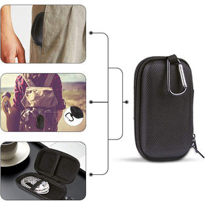 Estuche rígido portátil de EVA, estuche de transporte de viaje con carcasa protectora Hootek con doble cremallera para accesorios portátiles - Product Image 4