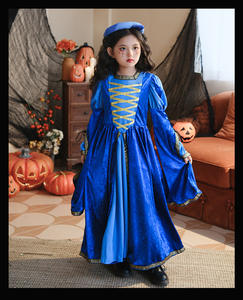 Halloween Ropa Infantil Retro Corte Estilo Medieval Renacimiento Niñas Carnaval Vestido <span class=keywords><strong>Palacio</strong></span> - Product Image 6