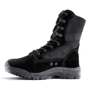 Bottes tactiques en daim DFF02 avec sangles Molle et manchons en toile, chaussures d'entraînement montantes pour hommes - Product Image 3