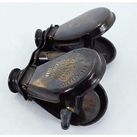 Jumelles en laiton pliantes de poche antique télescope en verre d'espionnage à double feuille nouvellement fabriqué pour cadeaux et objets de collection