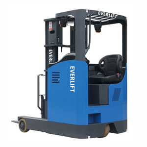 Montacargas Eléctrico de Alta Resistencia de 2000 kg, Apilador Eléctrico de 2 Toneladas, Altura de Elevación de 7 m, Montacargas de Almacén con Asiento y Alcance de 4 Direcciones - Product Image 1