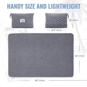 Couverture de voyage épaisse et chaude avec fermeture éclair, couverture portable pour avion, en stock, en flanelle double face à motif écossais tortue dorée - Product Image 5