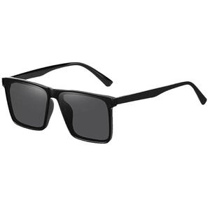 Lunettes de soleil pour hommes, monture noire en PC, lentilles Ac, protection Uv375, type 3, pare-soleil pour la conduite, la pêche, l'utilisation en plein air - Product Image 3