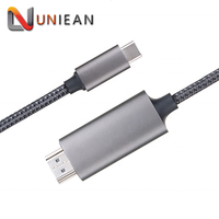 สายถักไนล่อนความเร็วสูงที่ขายดีที่สุด4K 60 Hz USB Type C ไปยังสาย HDMI สำหรับ HDTV
