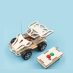 Mô Hình Gỗ DIY Câu Đố Đồ Chơi Không Dây Điều Khiển Từ Xa Xe Điện Tử Giáo Dục Công Nghệ Gốc Đồ Chơi Khoa Học Thí Nghiệm Kit - Product Image 2