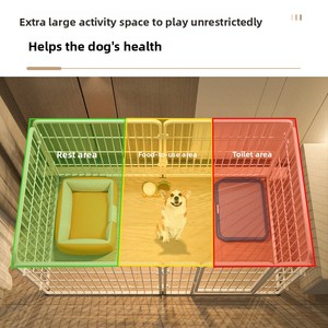 Klassieke multifunctionele hondenren in kleine, middelgrote en grote maten, vierkante buis hondenkooi - Product Image 4
