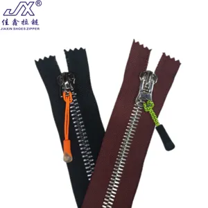 Durável high-end personalizado Auto Lock Zip No10 Metal Zipper com sliders para sapatos sacos bagagem