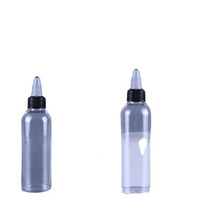 Ready to Ship Empty <b>Squeeze</b> Dispensing 30ml 60ml 100ml Tattoo Ink Pigment Sauce Ketchup clear PET Plastic <b>Bottle</b> Twist Cap - Product Image 5
