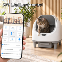 Prix d'usine, bac à litière automatique rond pour chat, capacité 80L, durable, anti-odeur, hygiénique, avec sacs et tapis pour plusieurs chats