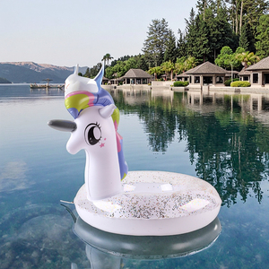 Customizable <strong>Unicorn</strong> <strong>Inflatable</strong> Waterproof Pool <strong>Floats</strong>-Eco-Friendly PVC Large Rainbow Swimming Rings for Women Bulk <strong>Supplier</strong> - Product Image 4