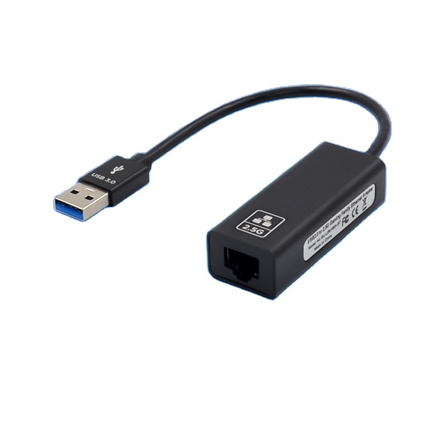USB3.0 to RJ45 2.5G Ethernet External Portable LAN Adapter RTL8156 for Laptop/PC in Stock