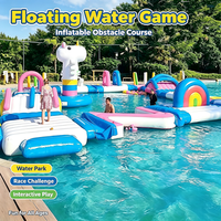 Parcours d'obstacles aquatiques gonflables, prix d'usine en gros, parc aquatique flottant commercial, OEM personnalisé, CE