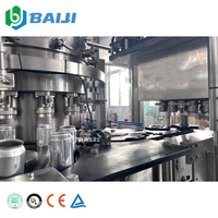 Machine de remplissage, de scellage et d'emballage de boissons gazeuses en canettes d'aluminium GF12-4 Standard 473ml 4000cph