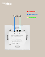 XZJ EU Akıllı WIFI Prizler Elektrik Prizleri AÇMA/KAPAMA Tuya Uzaktan Kumandalı Temperli Cam Panel Duvar Prizleri