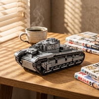 Set de Construcción de Bloques de Transporte Militar Avanzado de 673 Piezas, Camión Logístico MOC de Nivel Profesional, Juguete de Construcción Encajable para Niños