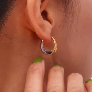 Earring Pear Shape Small Drop Earrings For Woman Hypoallergenic Ladies Titanium Steel Creole Stainless Steel Earring
