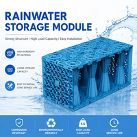 Sistemas de gestión de aguas pluviales Módulos de recolección de agua de lluvia Tanque de remojo Sistema de recolección de agua de lluvia Columnas de conexión