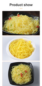 Nouilles <span class=keywords><strong>Konjac</strong></span> à faible teneur en glucides et riches en fibres, pâte de shirataki, spaghetti au curcuma, nouilles nutritives sans gluten, sans sucre - Product Image 5