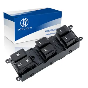 Sorghum 93570-1W155カースイッチユニバーサルウィンドウコントロールスイッチボタンKIA RIOプライド用 (4ドア) 2012-2015