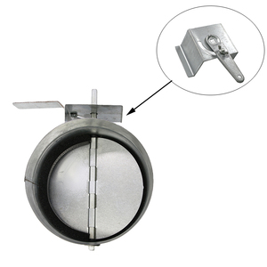 <strong>HVAC</strong> air Duct Part Accessories Manual <strong>Damper</strong> Quadrant <strong>Damper</strong> with Regulator Handle - Product Image 3