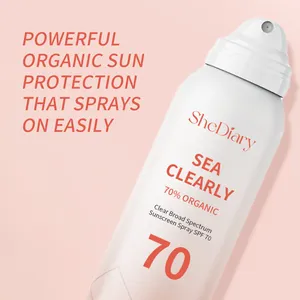 Korean Private Label Organic Sun Protection Face Sunscreen Antioxidant Facial Spf 70 Sun Screen Mist Sunscreen Spray
